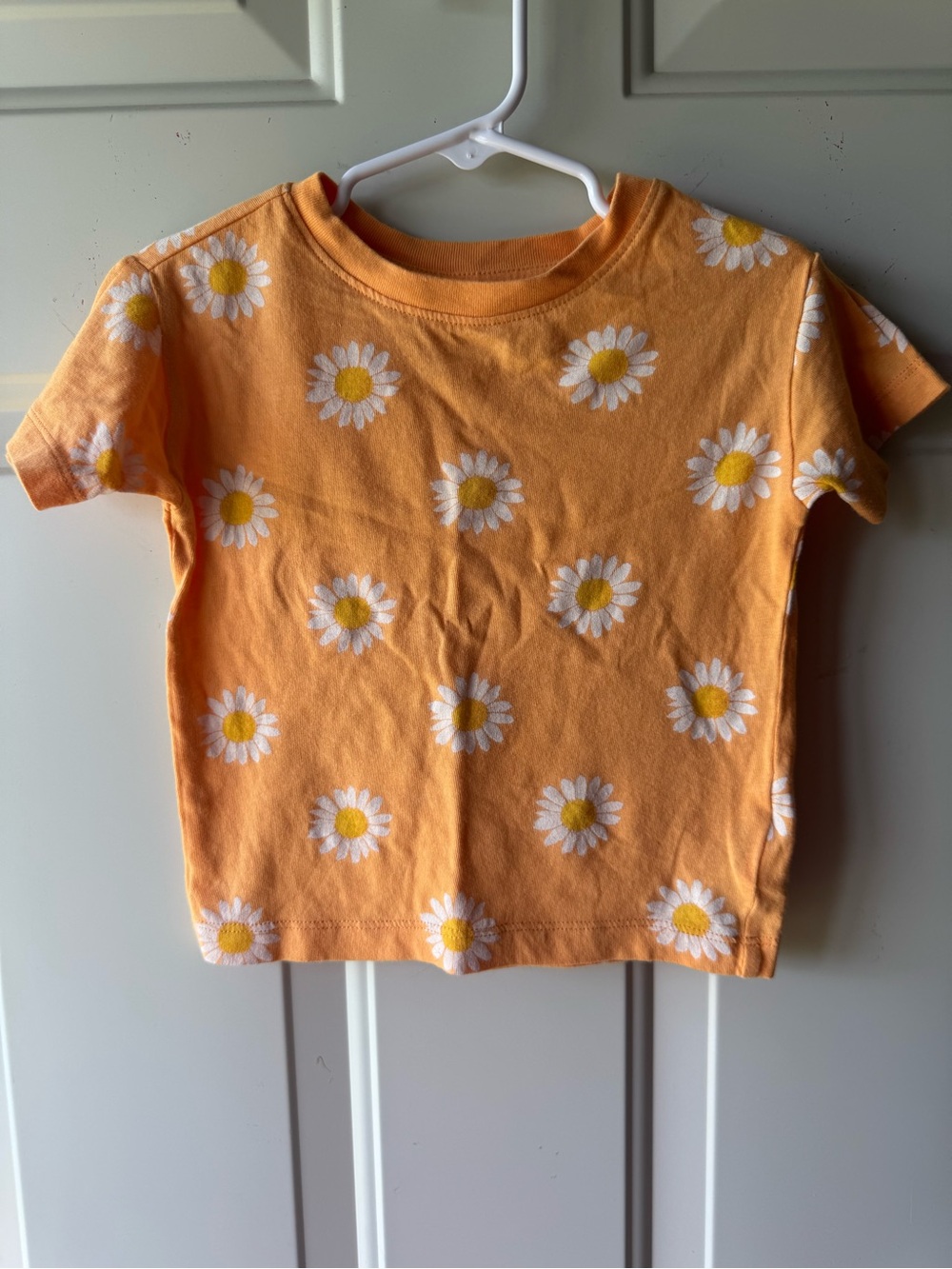 NWOT 2T Old Navy Orange Daisy All-Over Print Short Sleeve Tee